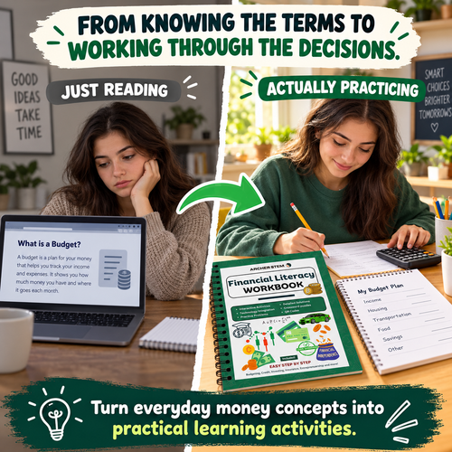 Financial Literacy Workbook: Real-World Money Skills for Teens & Young Adults
