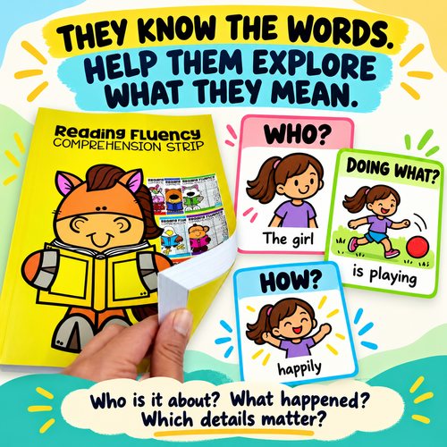 Reading Fluency & Comprehension Workbook for Autistic Kids