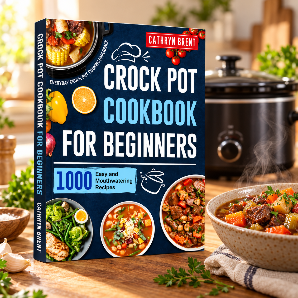Crockpot Cookbook for Beginners: 1000 Easy, Mouthwatering Recipes for ...