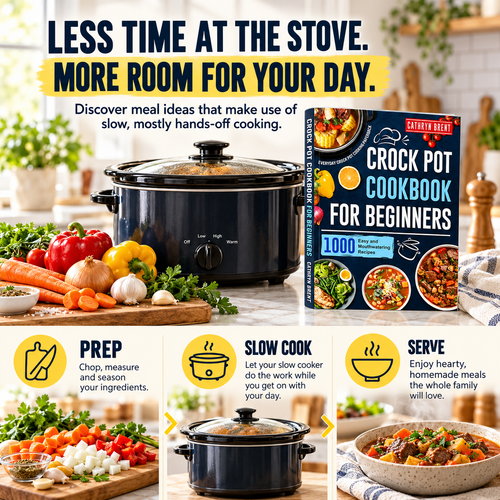 Crockpot Cookbook for Beginners: 1000 Easy, Mouthwatering Recipes for Everyday