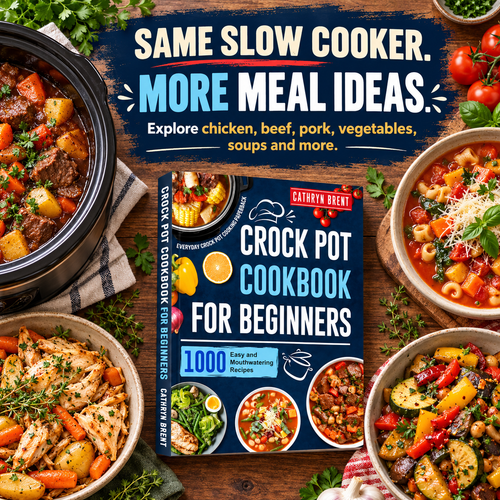 Crockpot Cookbook for Beginners: 1000 Easy, Mouthwatering Recipes for Everyday